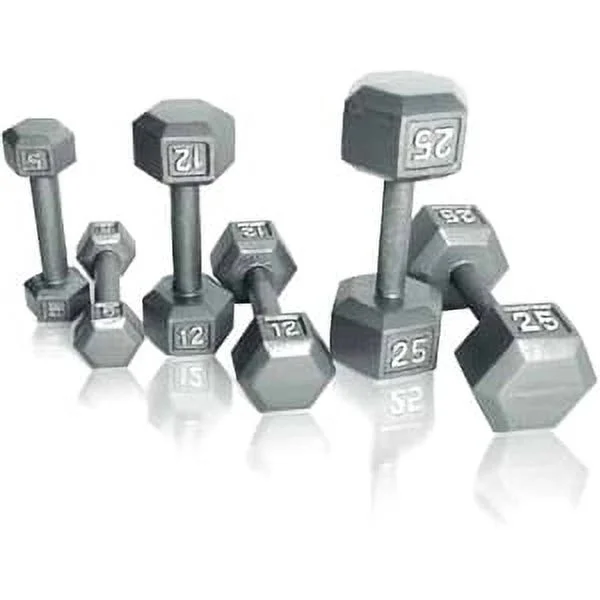 2025 CAP Barbell Mancuerna hexagonal de hierro fundido de 38.5 kg. unidad