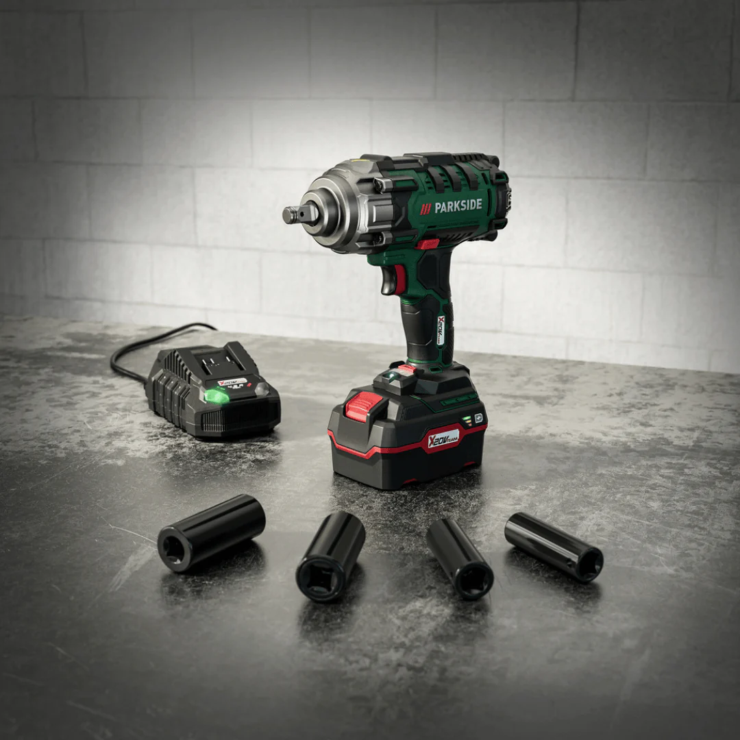 2025 Llave de Impacto Inalámbrica PARKSIDE® PASSK 20-Li B2, 20V