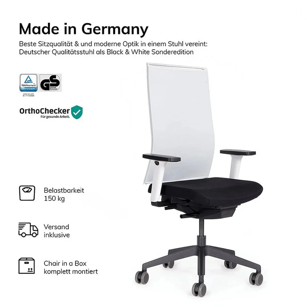 2025 Silla de Oficina Ergonómica con Respaldo de Malla lento Agilis Matrix MT12 EDICIÓN ESPECIAL Pure Black