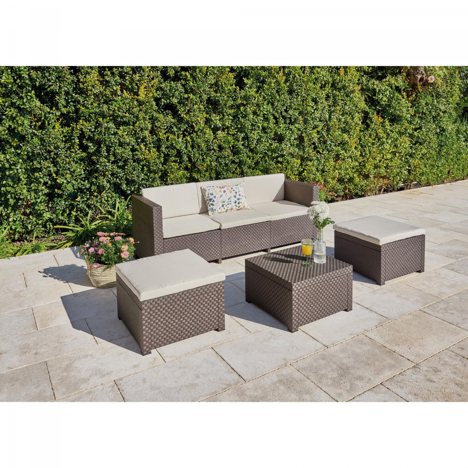 Conjunto de Jardín, Diva Chaisse Longue - Wengue