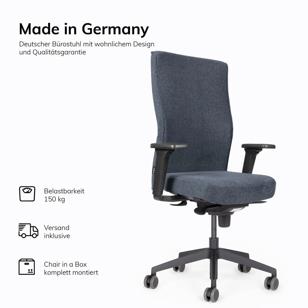 2025 Silla de Oficina Ergonómica lento Genesis | Reposabrazos | Asiento Deslizante | Soporte Lumbar | Tapizado de Lana