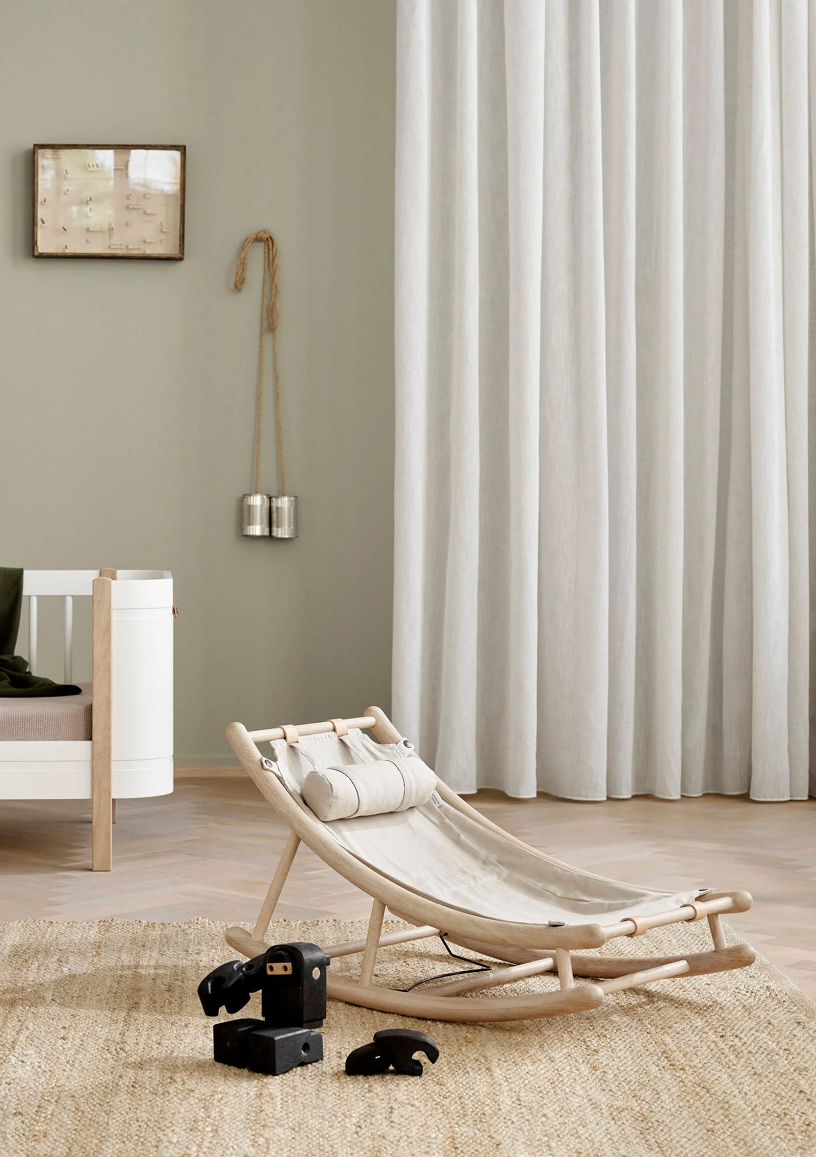 2025 Hamaca para niño pequeño 'Wood' roble / natural