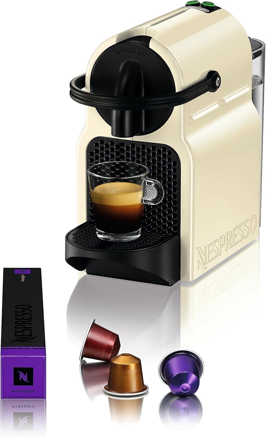 Cafetera Nespresso De'Longhi Inissia EN80.B para cápsulas Nespresso, 19 bar, apagado automático, color negro