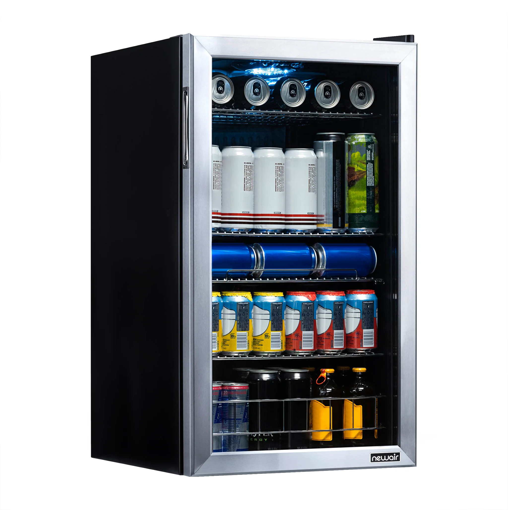 2025 Newair® Refrigerador de Bebidas Independiente de Acero Inoxidable – 126 Latas – 18.9