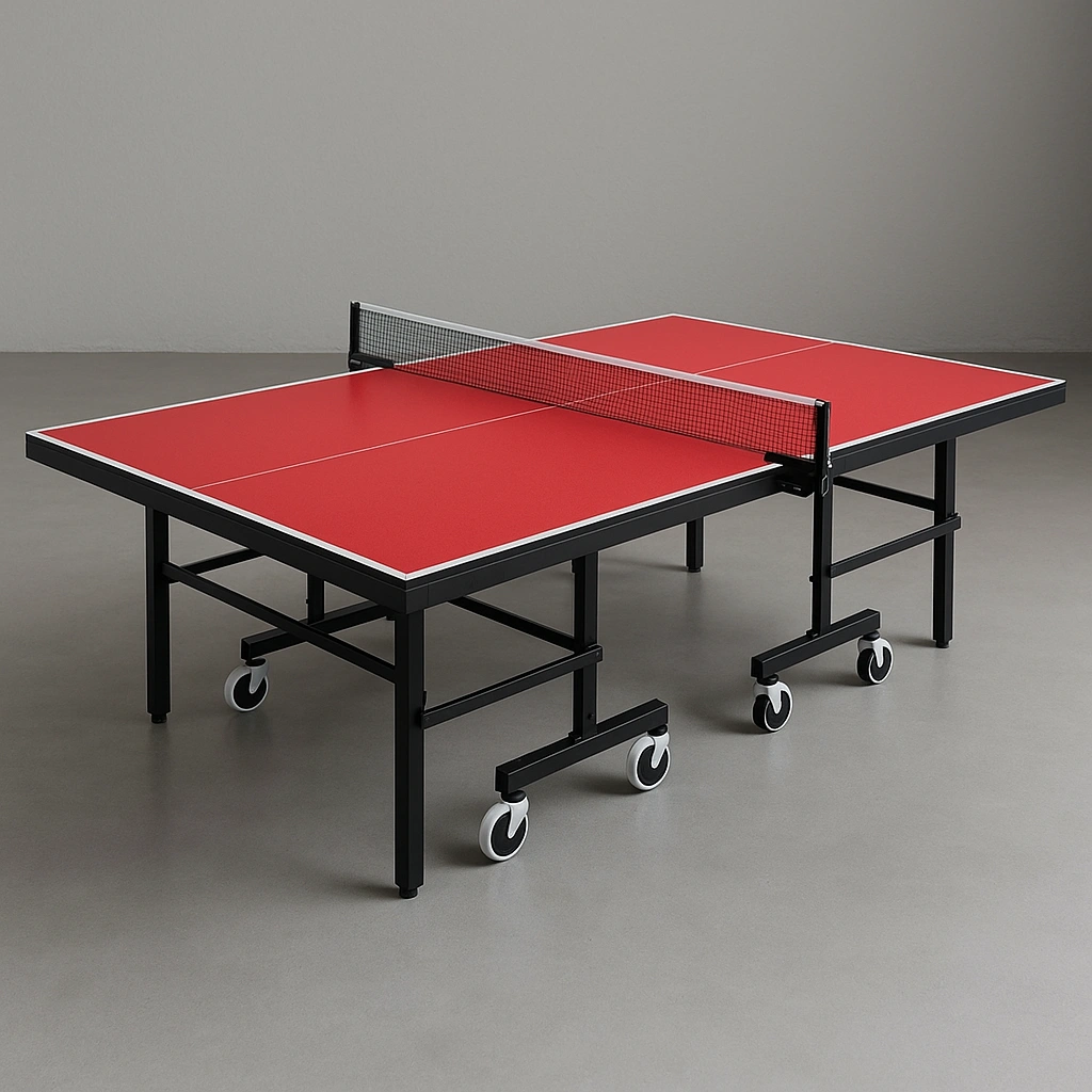 Mesa de ping pong, roja, para uso interior/exterior 274x152.5x76 cm