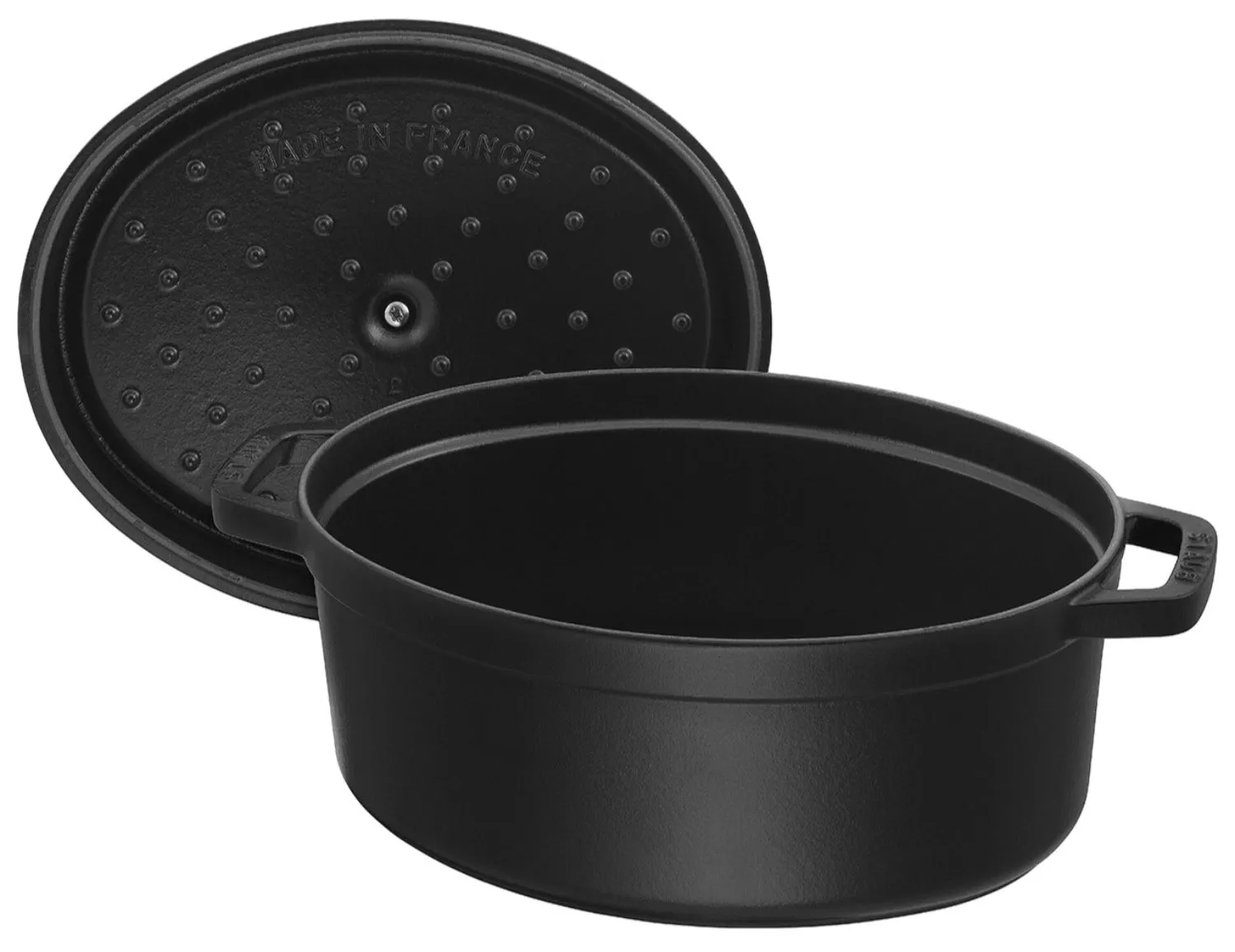 2025 Staub Cocotte Ovalada 12L – Cocotte de Hierro Fundido de Alta Calidad para una Cocción Uniforme de Grandes Platos