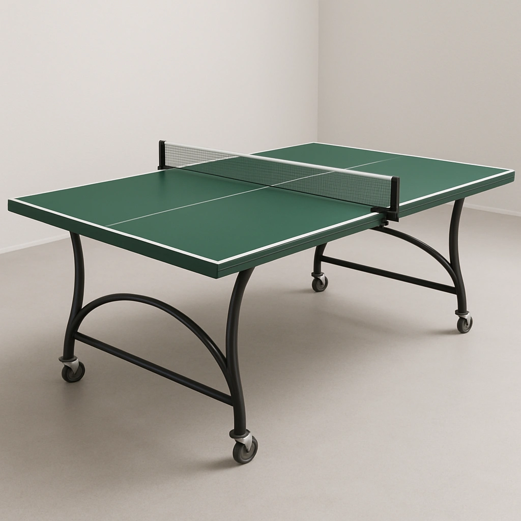 Mesa de ping pong verde/acero/para interior y exterior 274x152.5x76 cm