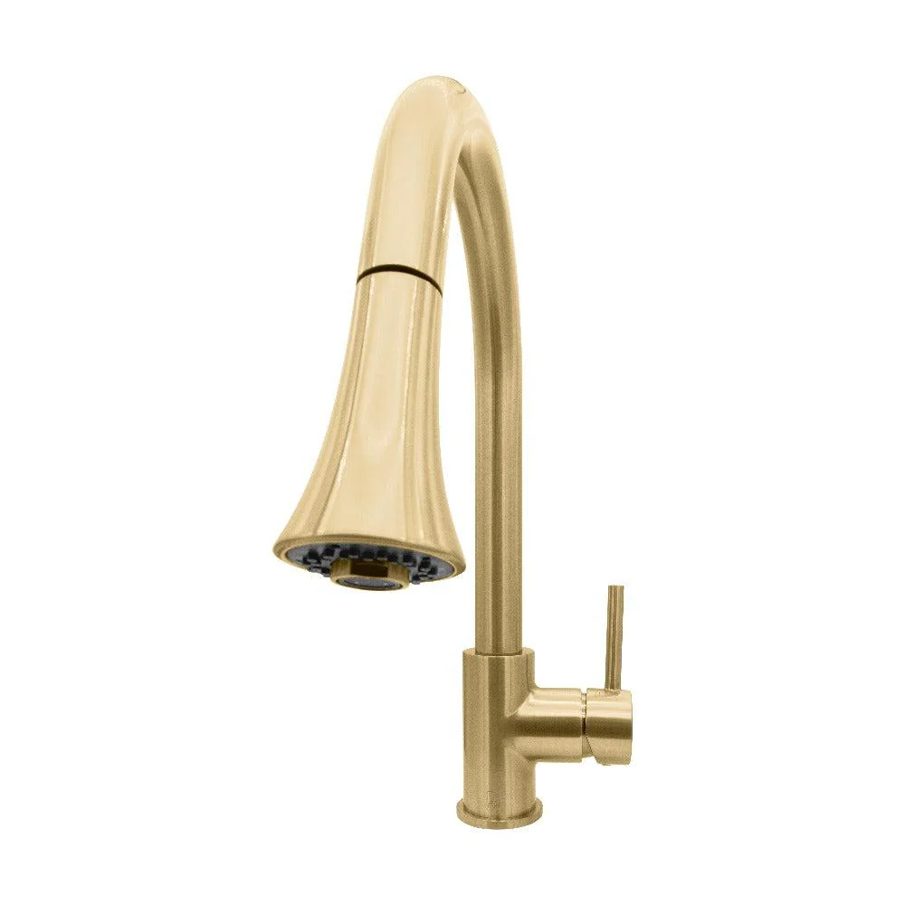 2025 ZLINE Edison – Grifo de Cocina con Ducha Extractible, Bronce Champán (EDS-KF-CB)