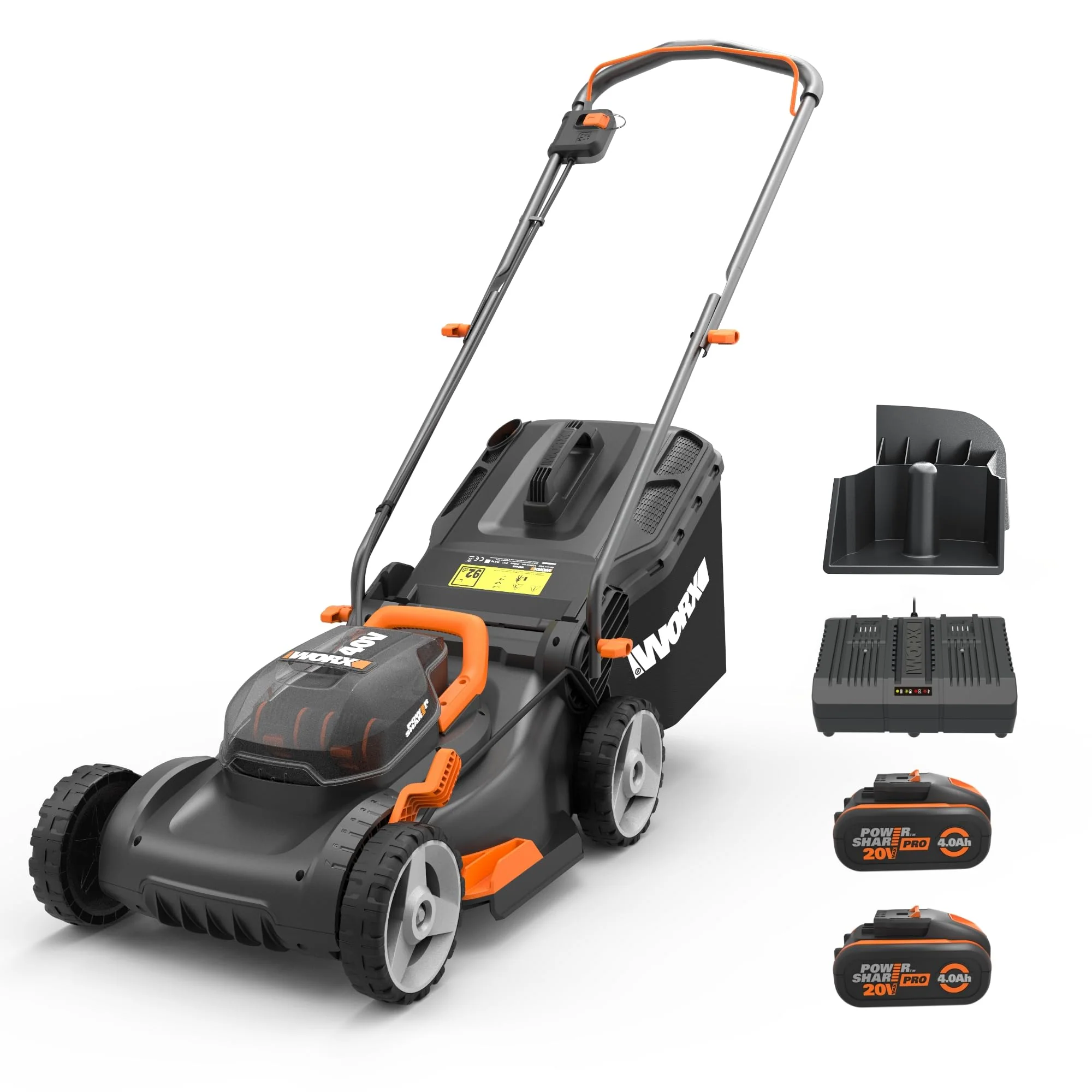 2025 Cortacésped inalámbrico WORX WG743E 40V – Cortacésped profesional con función mulching y batería PowerShare – Ideal para jardines de hasta 500 m²
