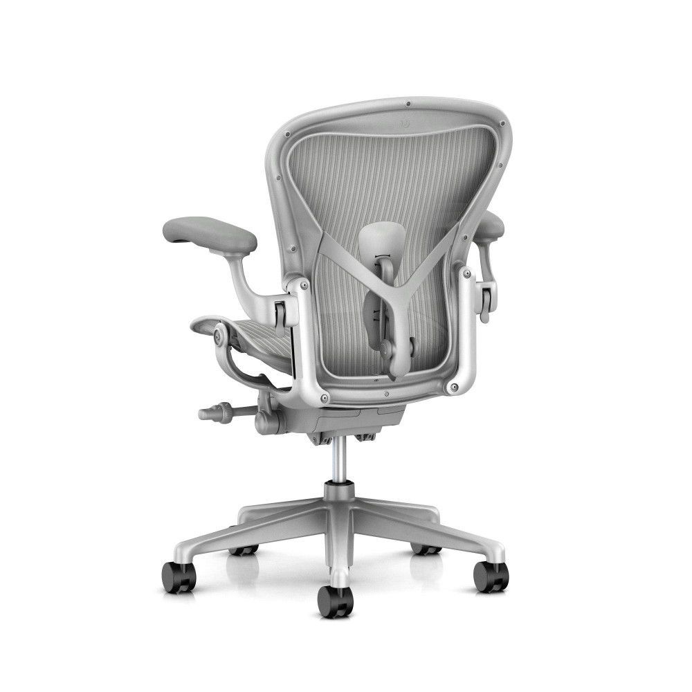2025 Silla de Oficina Herman Miller Aeron Remastered Tamaño C - Color Mineral, Ajustes Completos, Ruedas para Suelo Duro