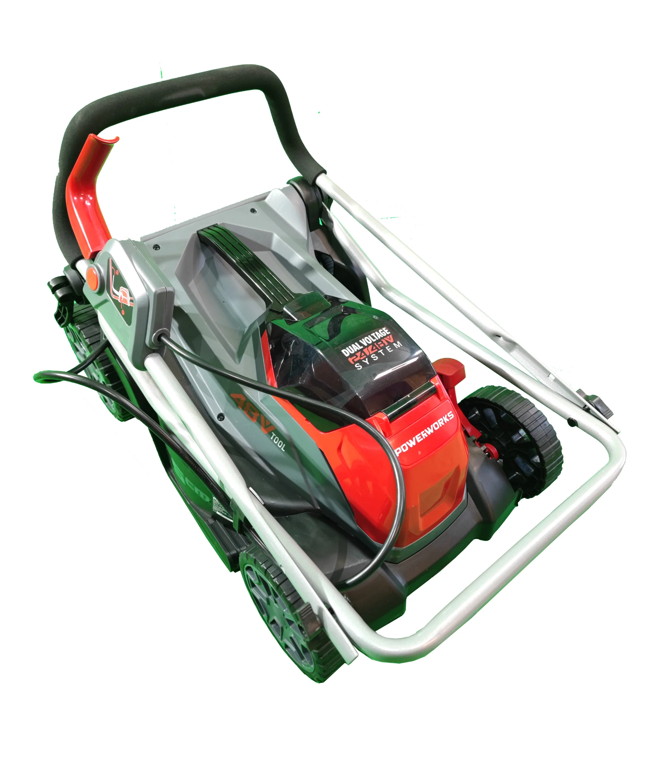 2025 Cortacésped inalámbrico Powerworks P48LM35K2 48 V. batería 48 V/2 Ah y cargador incluidos