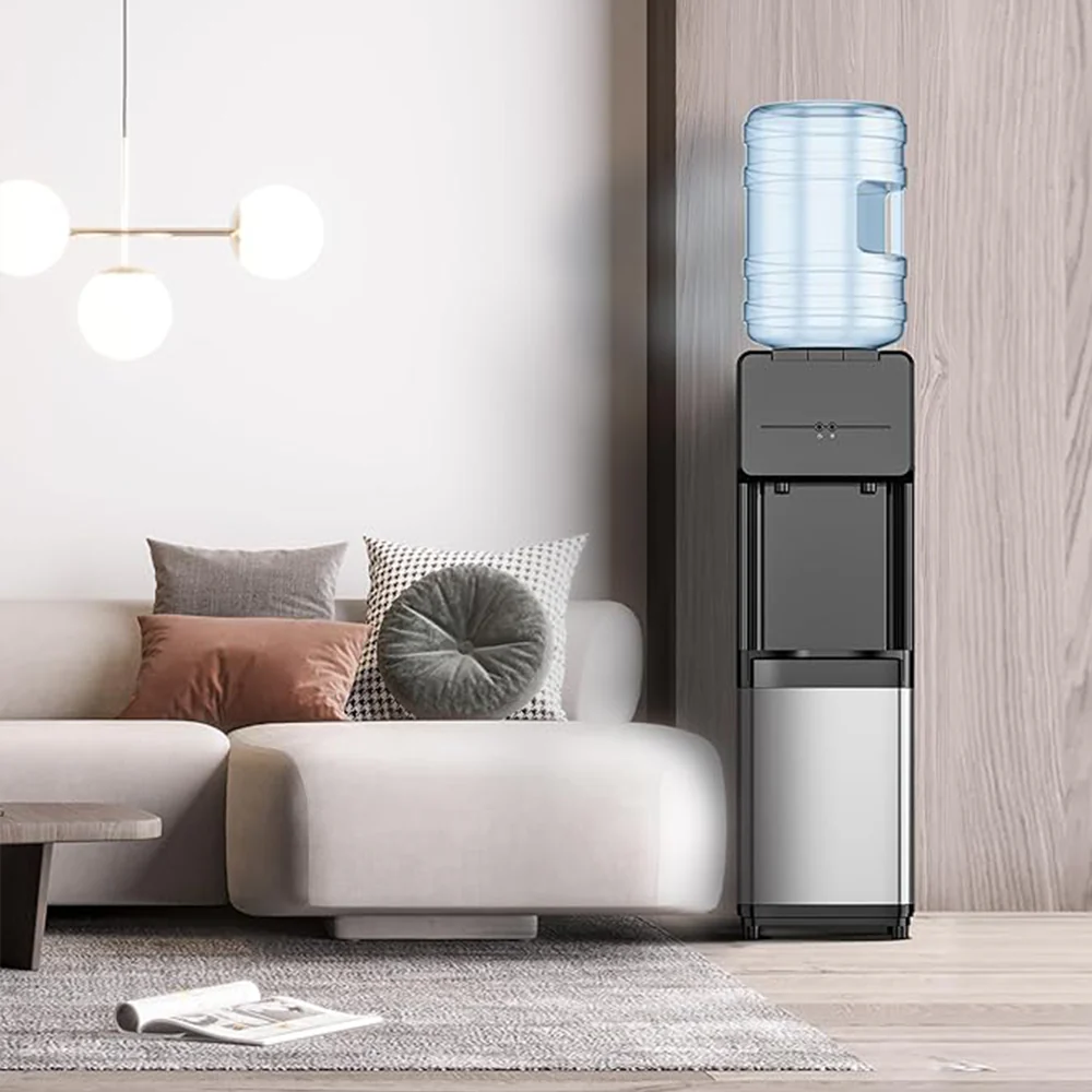 2025 Dispensador de agua de carga superior EUHOMY – Agua caliente y fría para botellas de 3 o 5 galones