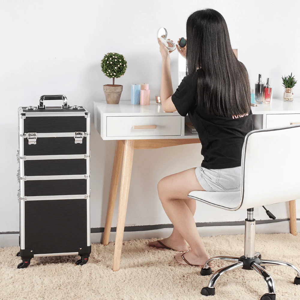 Maleta de Maquillaje Yaheetech 4 en 1 de 80 cm (31,6 pulgadas)