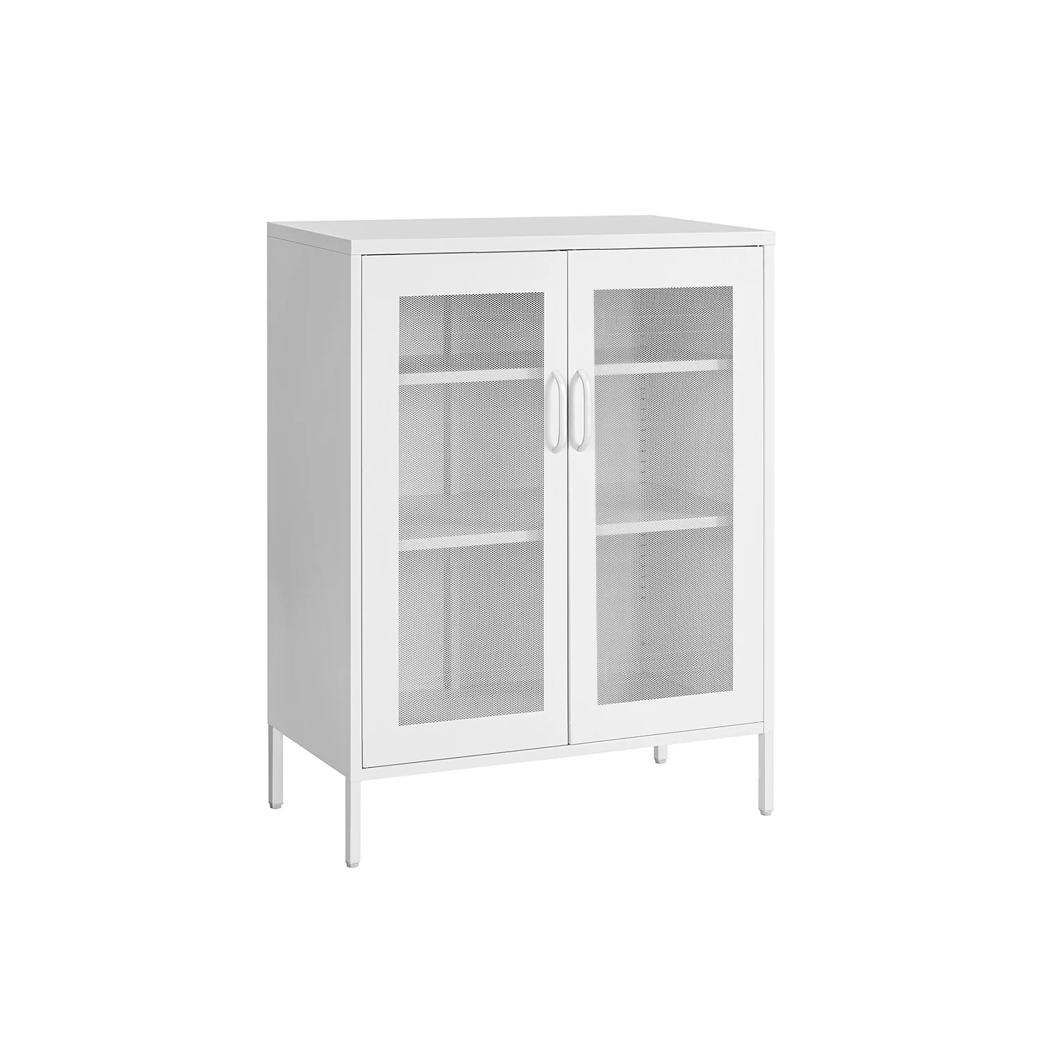 Armario de Almacenamiento Metálico con Puertas de Malla