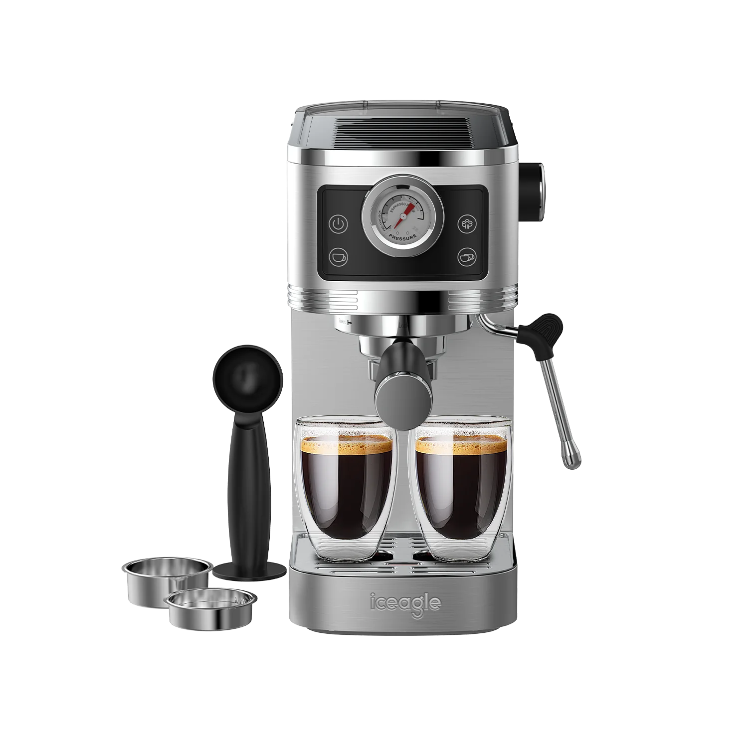 2025 Máquina de espresso Iceagle CM1660B con vaporera – 1350 W