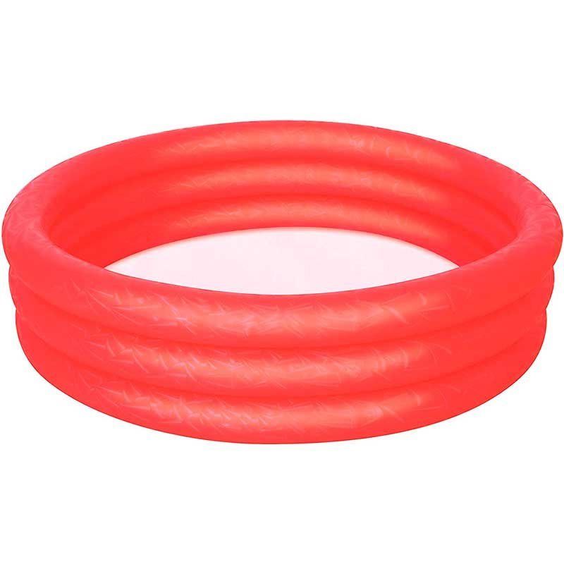 Piscina Hinchable Infantil Play Pool Bestway 101l +2a Rojo Ø102x25 Cm