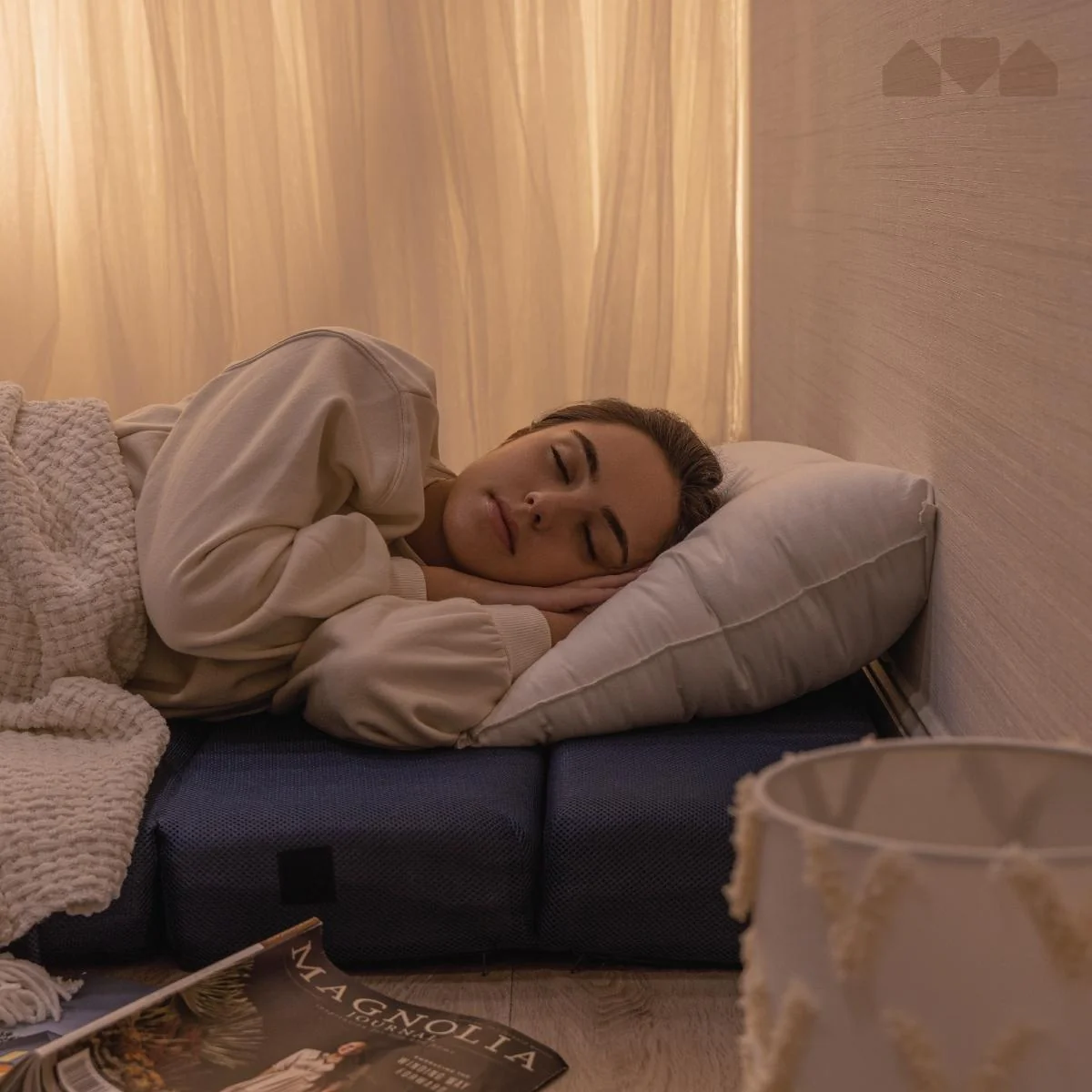 Colchón Plegable Milliard Tri-Fold de Espuma y Sofá Cama para Invitados (Individual)