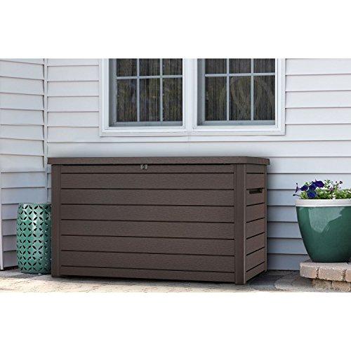 Keter XXL Caja de Almacenamiento de Plástico para Exterior de 230 Galones para Patio, Jardín o Muebles de Exterior - 870 Litros