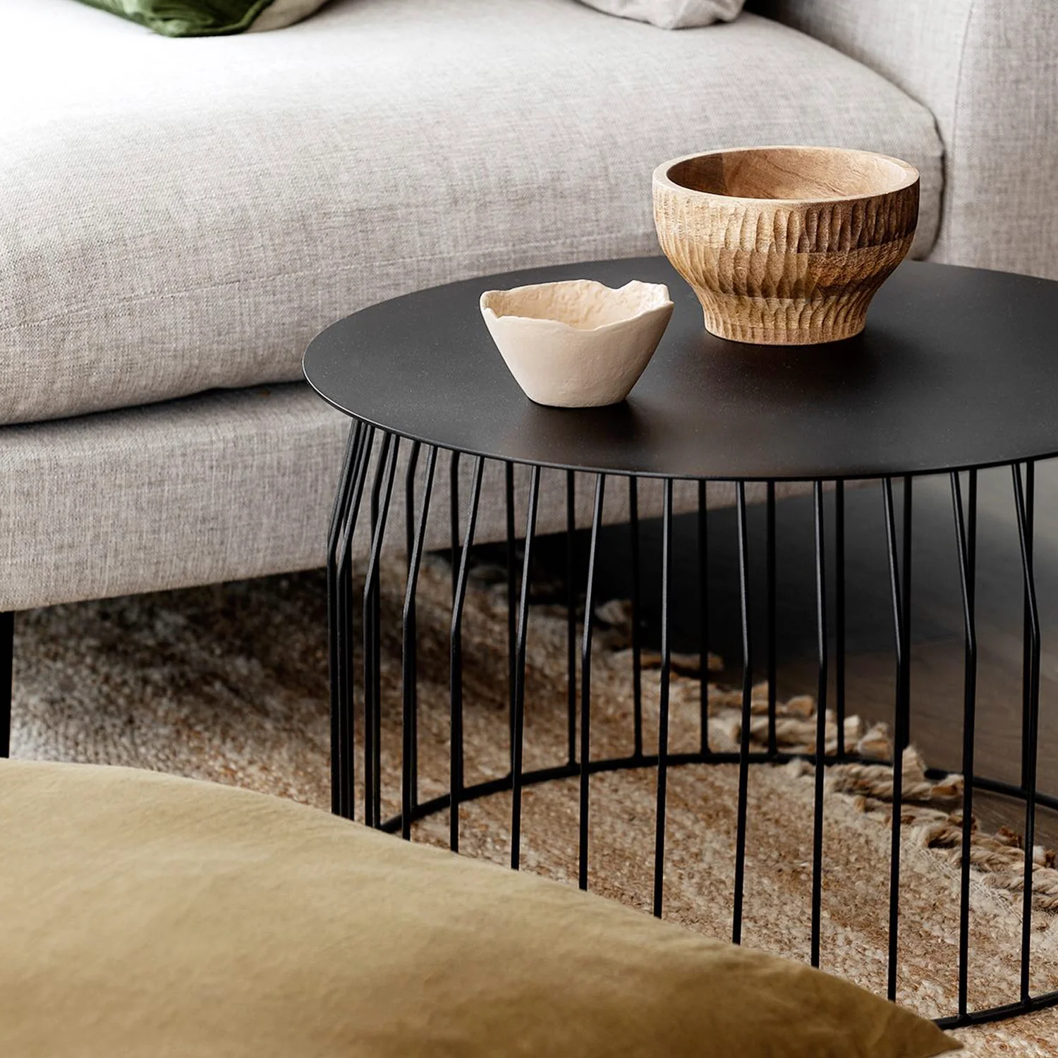 2025 Mesa de Centro Wire DIAM 60 Negro