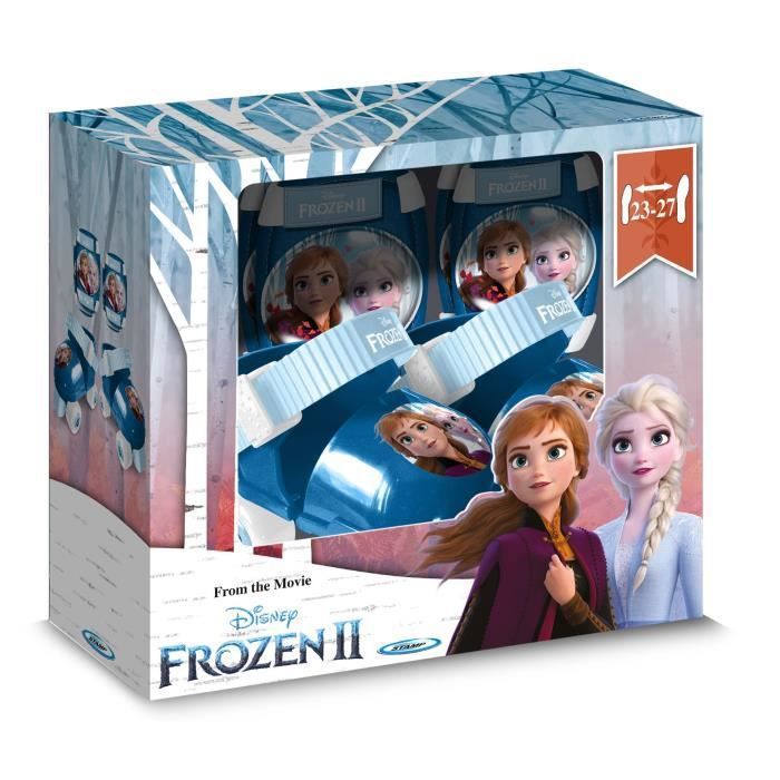 Frozen Ii Set Patines + Almohadillas Para El Codo Y La Rodilla