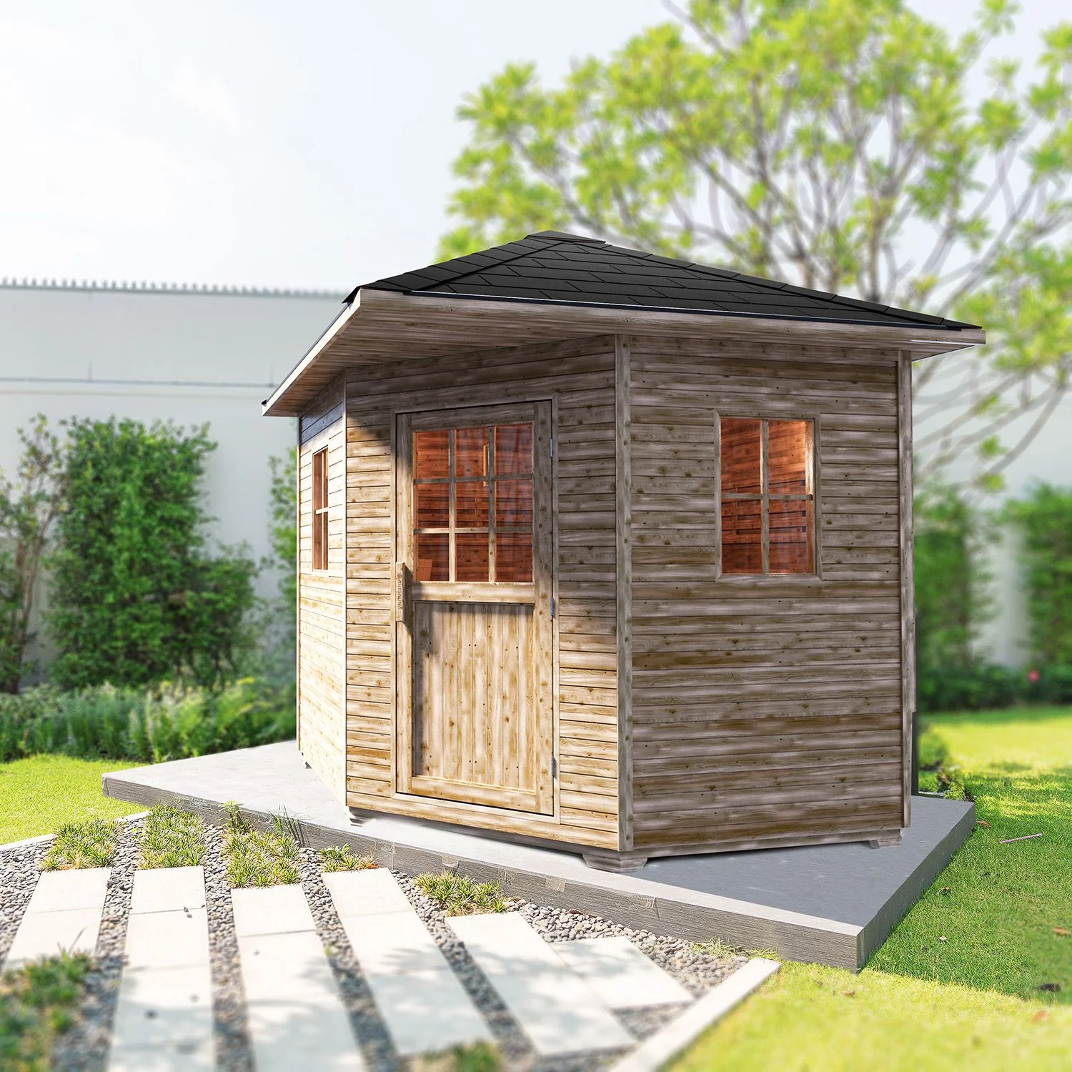 2025 Casa de sauna exterior Eldur - 8 kW