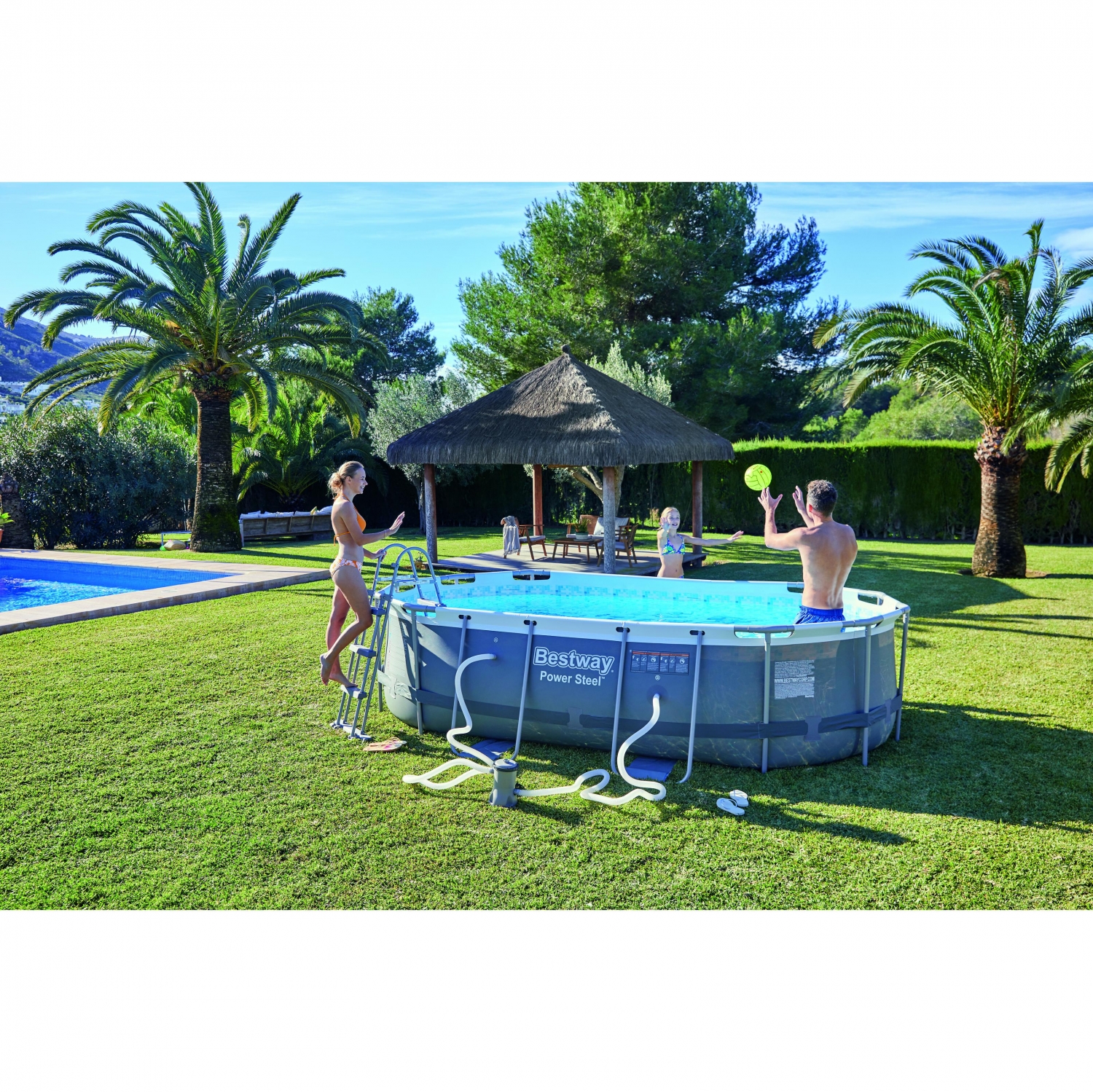Piscina Tubular Oval 427x250x100 cm