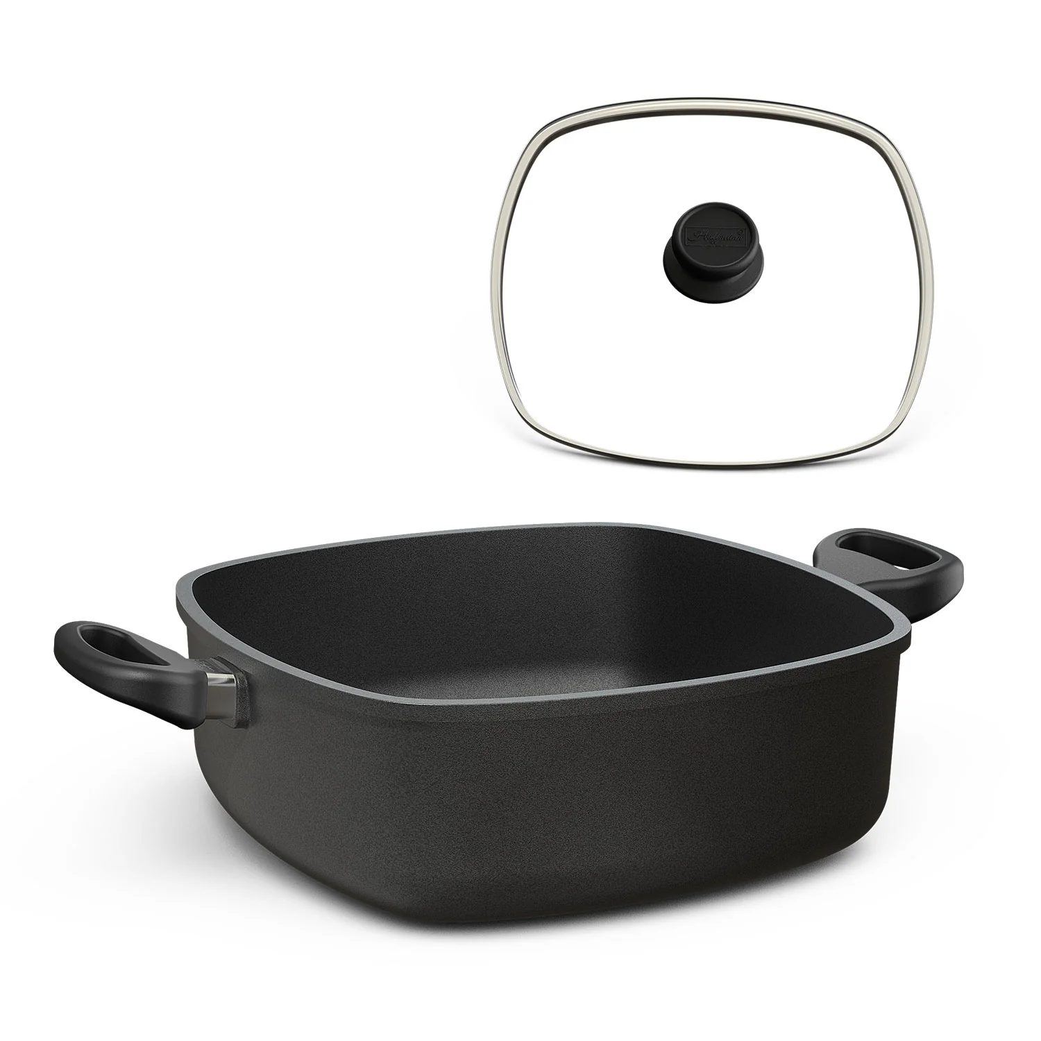 2025 Fuente cuadrada para asar 28 x 28 cm con tapa opcional