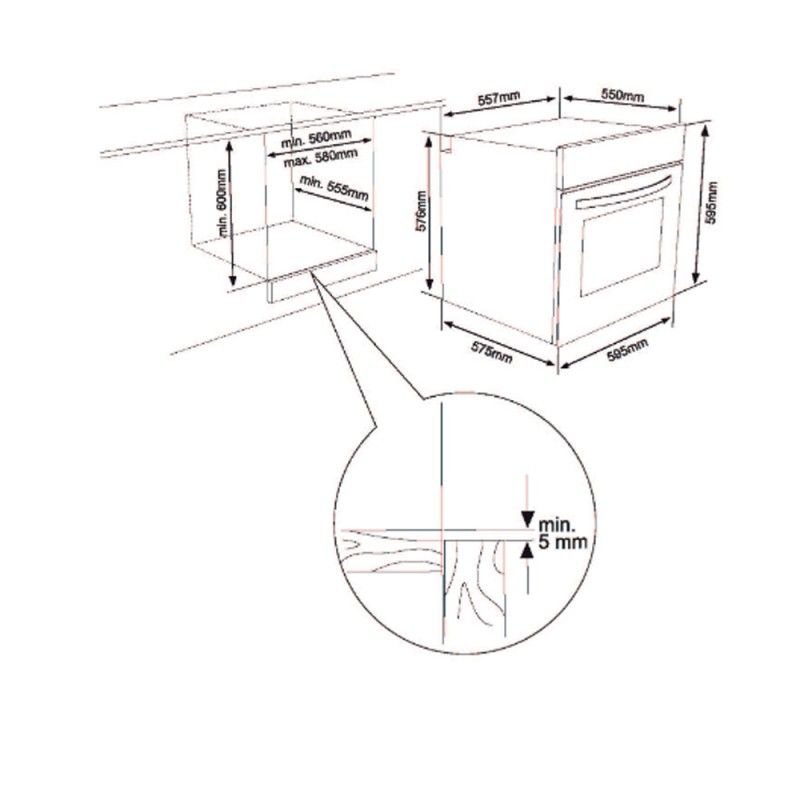 Horno Aspes Ahe1300x Inox