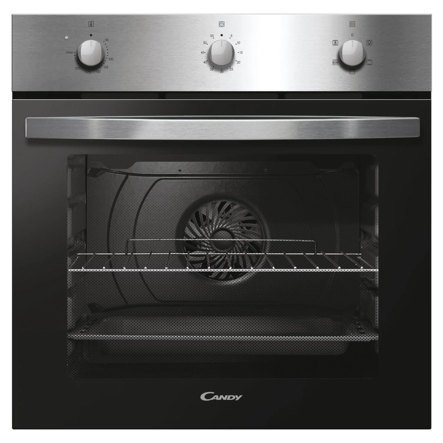 Horno Candy PCI27XCH63CC4U2, 2100 W,  Apertura Abatible, 5 Funciones de Cocción, Eficiencia A - Inox con Placa Vitrocerámica Candy