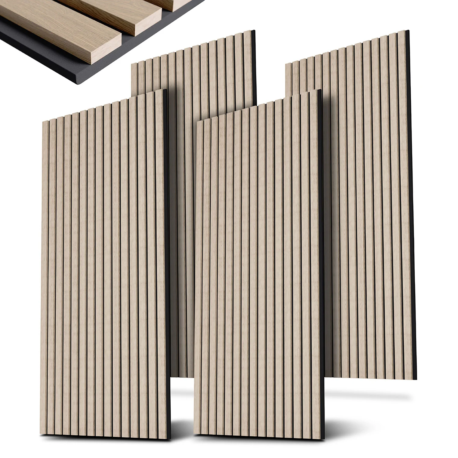 2025 Paneles acústicos de pared en lote de 4