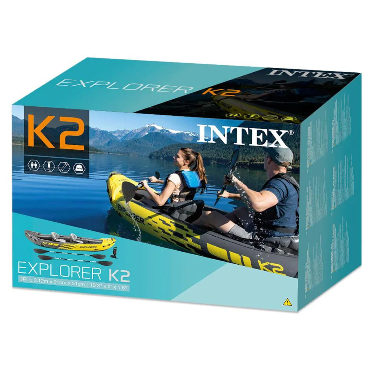 Kayak Inflable Explorer K2 de Intex