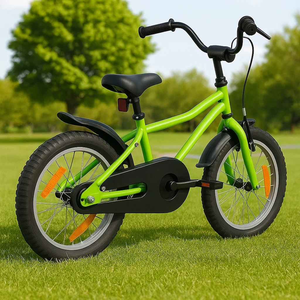 Bicicletas de Niños 16 pulgadas verde adecuada para 4 a 6 años - TnphHnXYm7FA