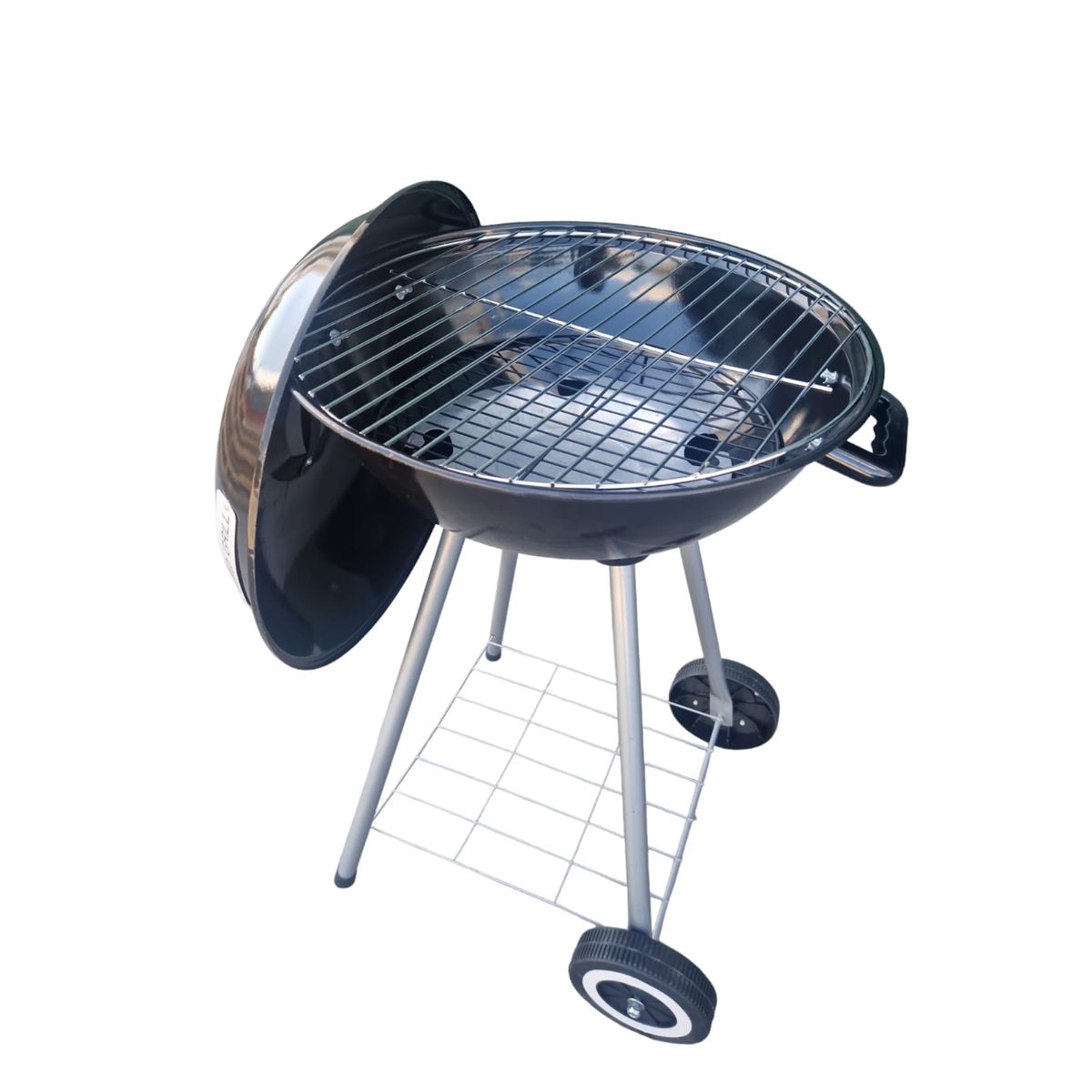 Barbacoa Elecsan Carbón 18.5 Pulgadas Con Ruedas Y Tapadera