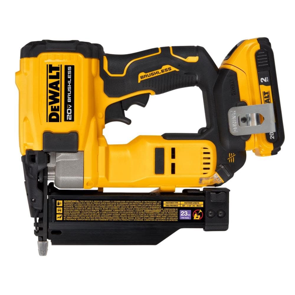 Clavadora de Clavillos 23 Ga. Inalámbrica ATOMIC Compact Series 20V MAX Kit DCN623D1 – DEWALT