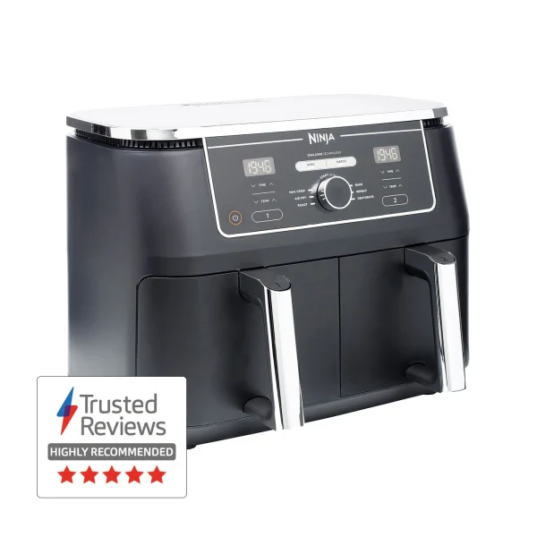 2025 Freidora de Aire Ninja Foodi MAX Dual Zone AF400UK 9,5L – Negro