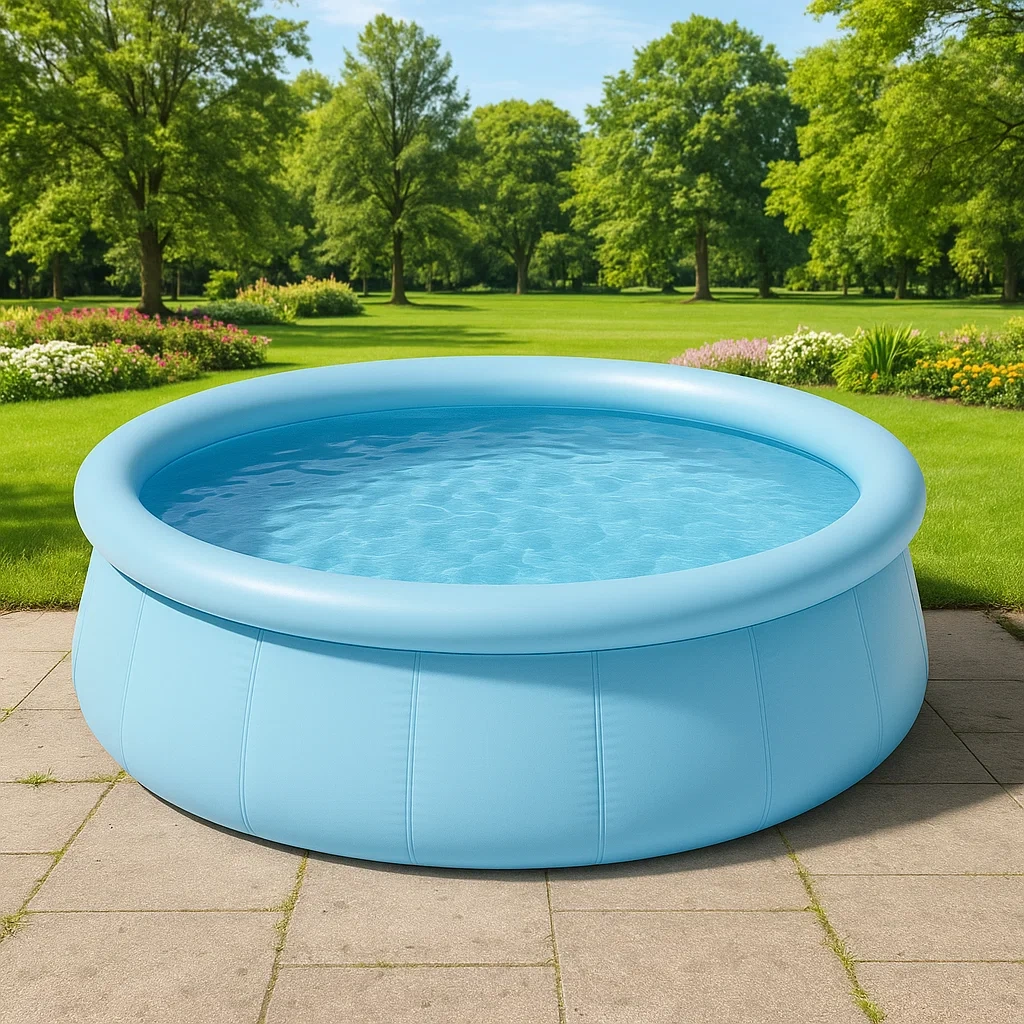Piscina desmontable 300x75 cm con depuradora redonda azul claro gniQjihb52Da