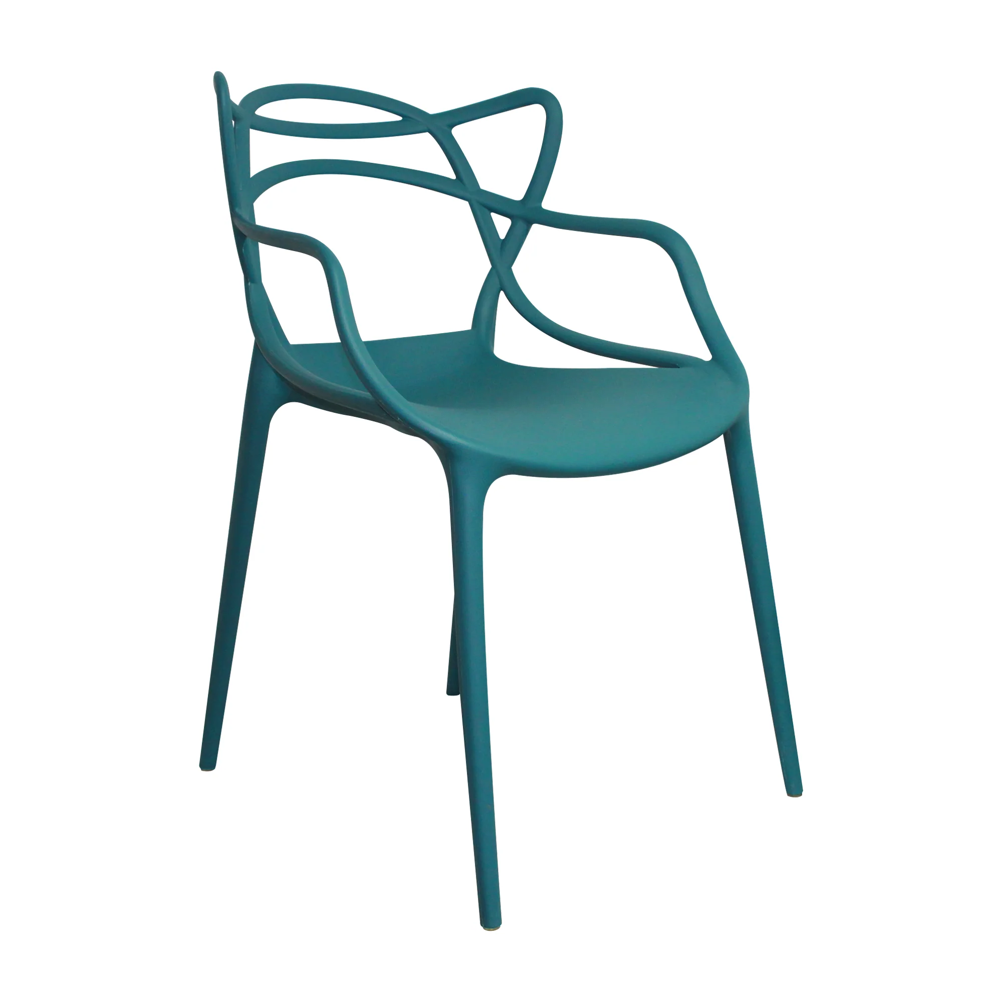 2025 Kit X 2 Sillas Para Exteriores Solna 54 Cm Azul Petróleo Europeo Con Apoya Brazos