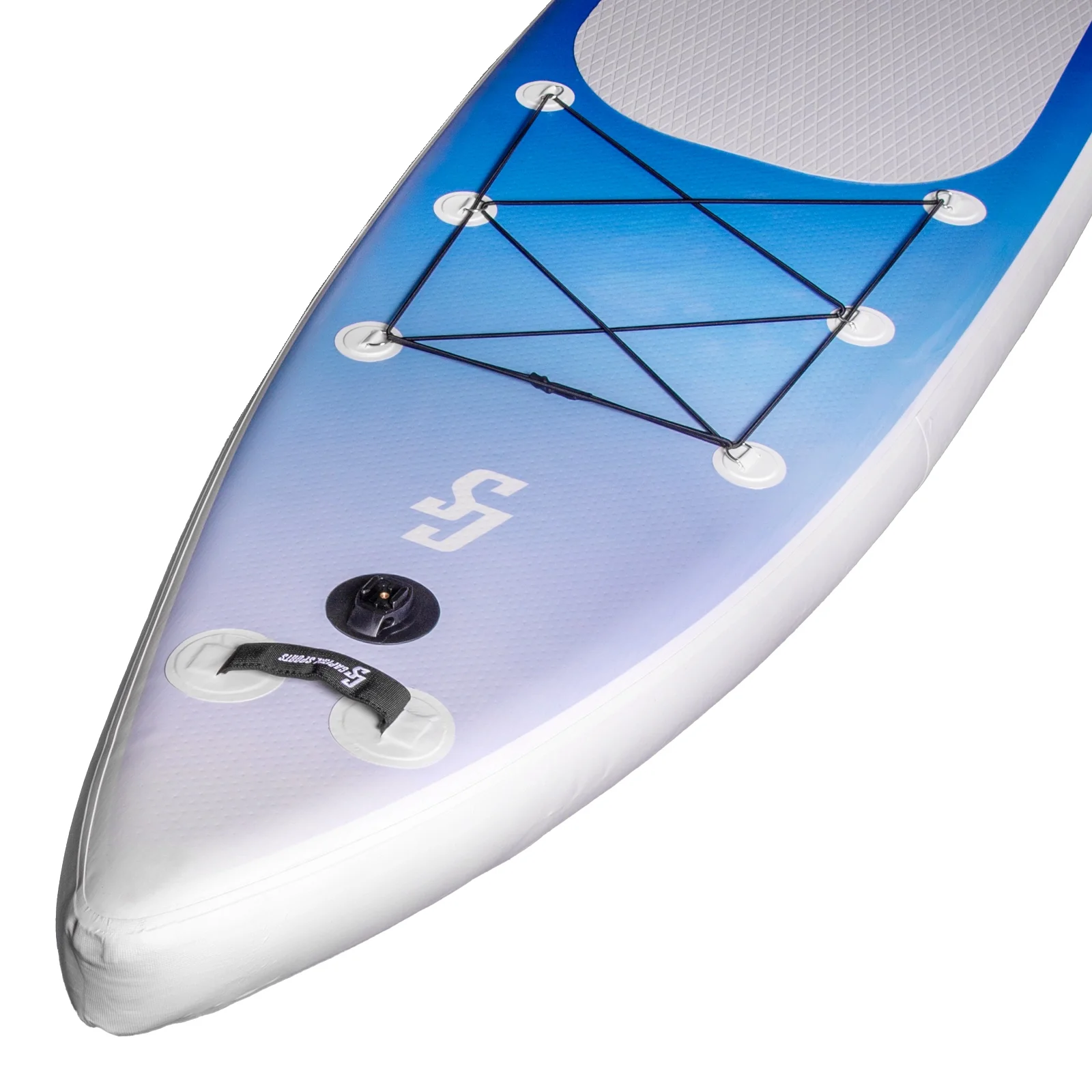 Mamao SUP-Board-Set 427 Tabla SUP hinchable 427 x 77 x 15 cm en blanco y azul