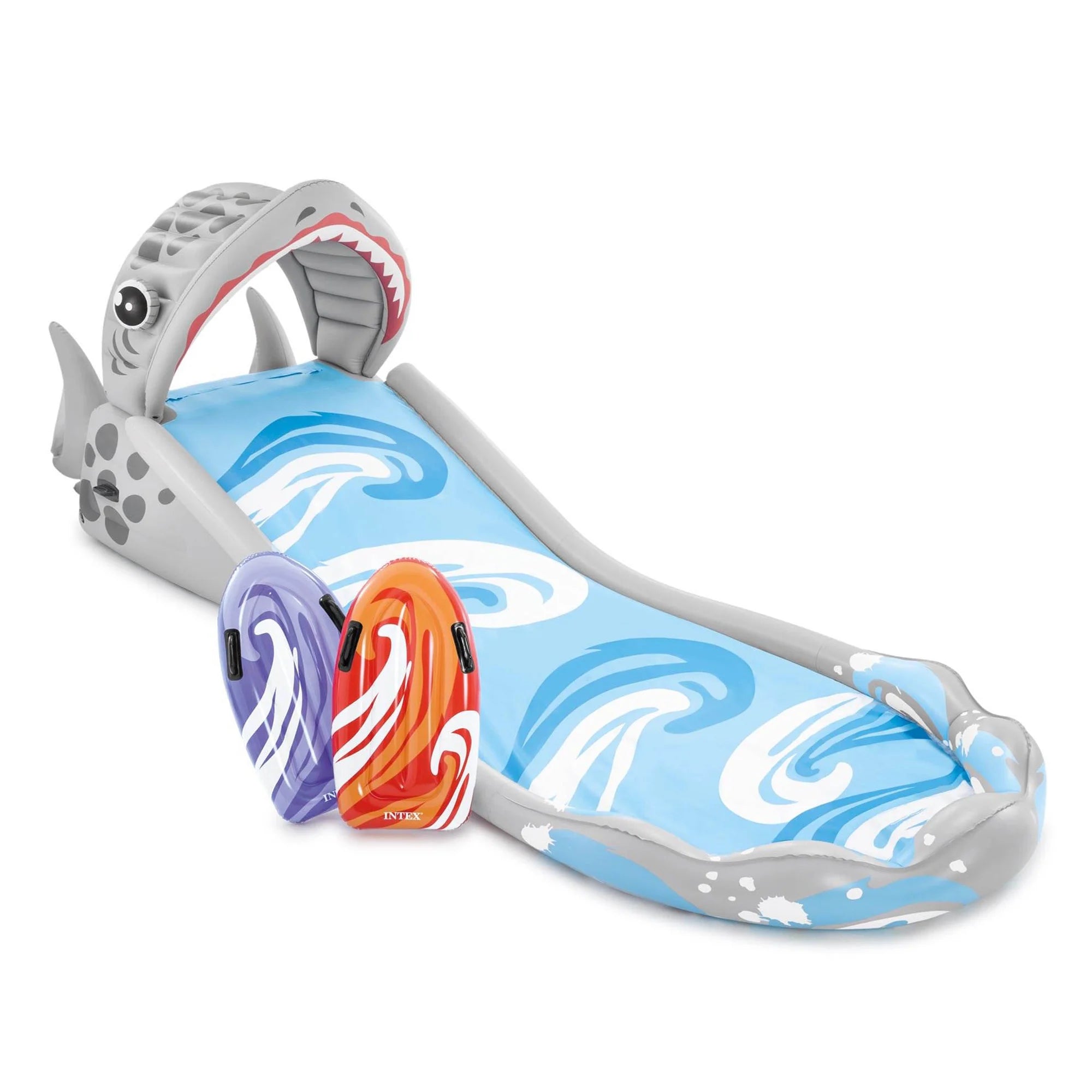 Tobogán Inflable de Agua Intex Surf ‘N Slide y Kit de Reparación de 6 Parches Wet Set