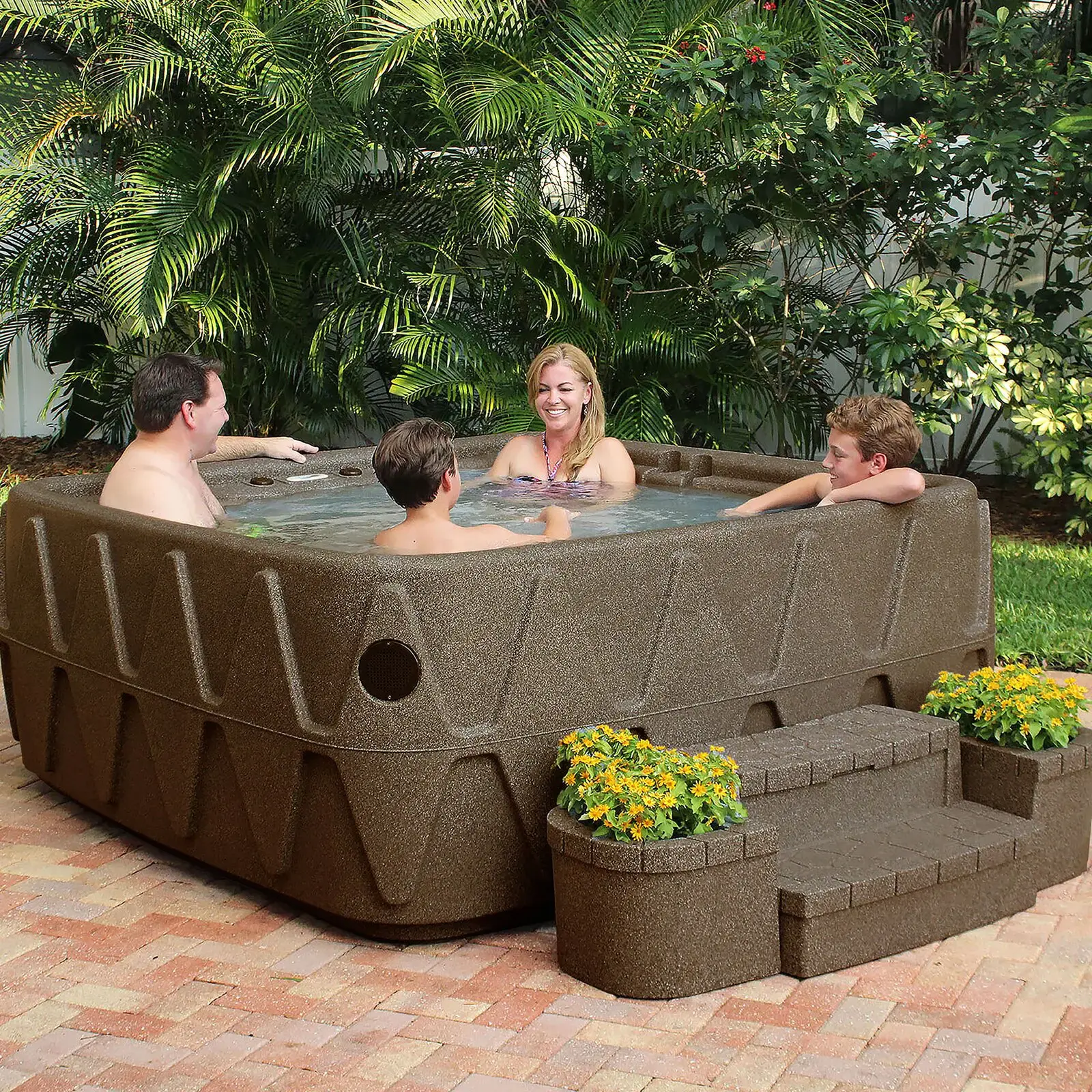 2025 Aquarest Spas, Spa Jet Square Plug and Play con ozonizador