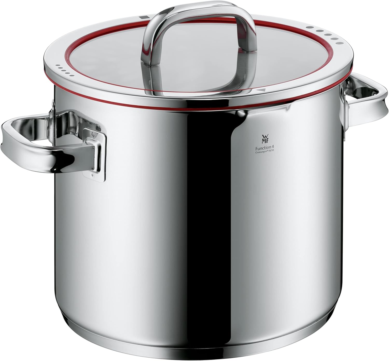 WMF Function 4 - Batería de Cocina 5 Piezas, Acero Inoxidable Apto para Inducción, 1 cacerola baja de 20 cm, 3 cacerolas altas de 16 cm, 20 cm y 24 cm con tapa, 1 cazo 16 cm