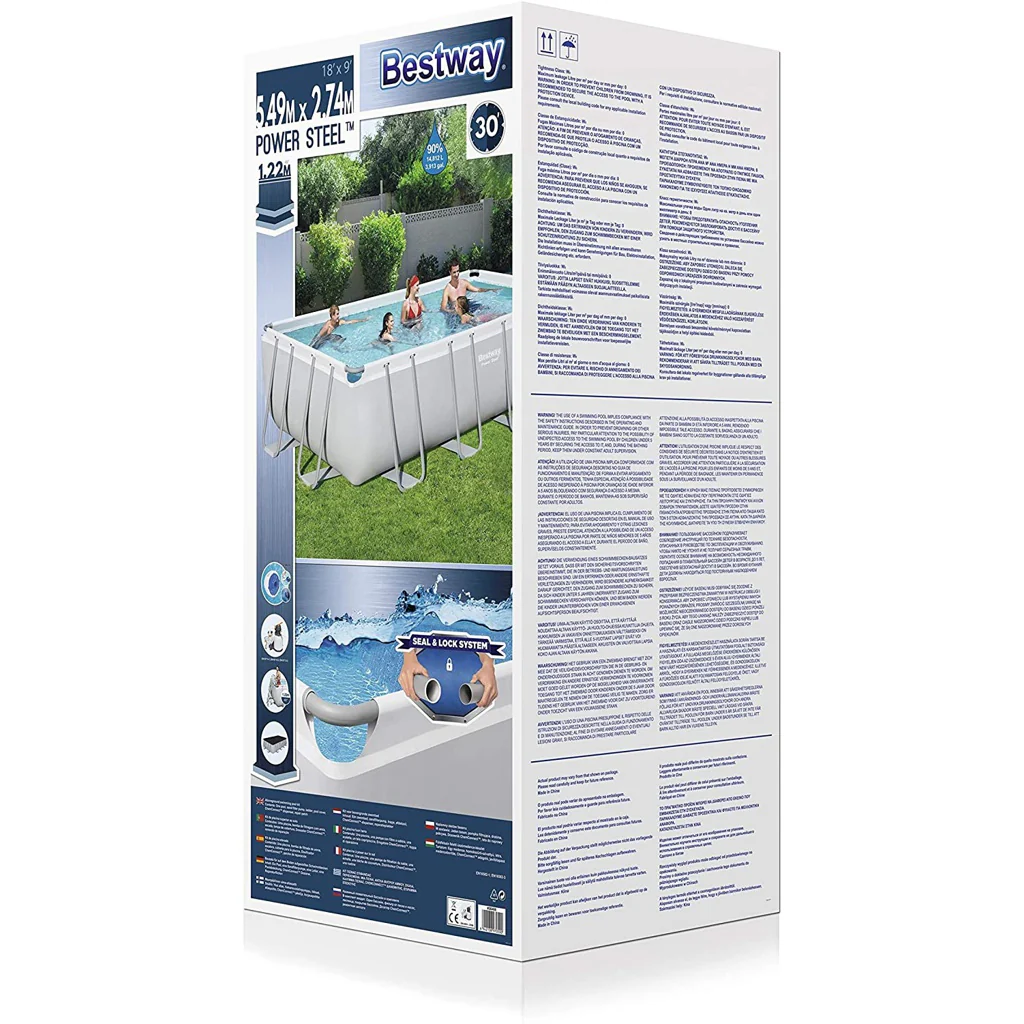 2025 Piscina Power Steel Frame 549x274x122 cm rectangular 56466