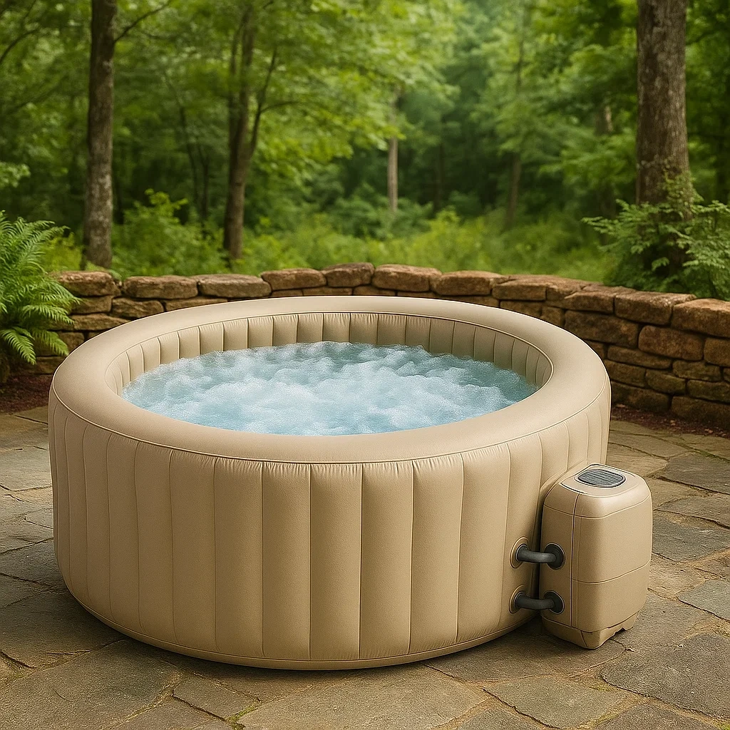 Spas hinchables 178x178x70 cm, 4 plazas, color beige ZrtQsrl308PO