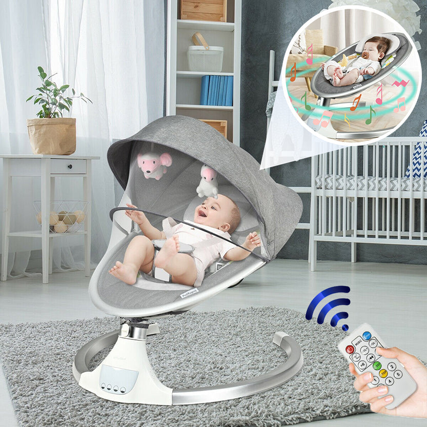 Columpio automático de lujo para bebés - Silla mecedora infantil