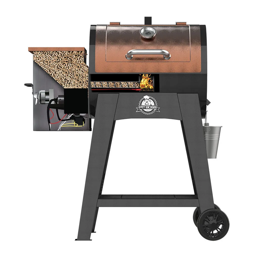 2025 Pit Boss Lexington 540 sq. in. Parrilla de Pellets de Madera con Flame Broiler y Sonda para Carne