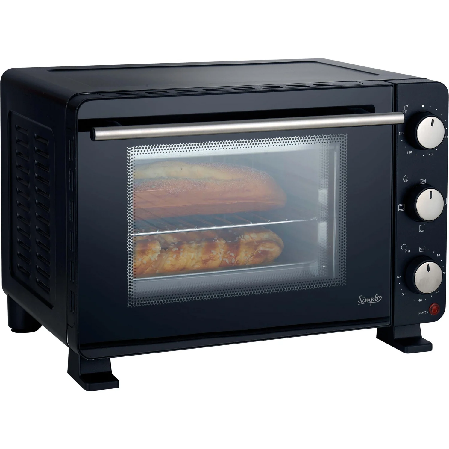 Mini Horno Simpl STO20-24, 1300 W - Negro