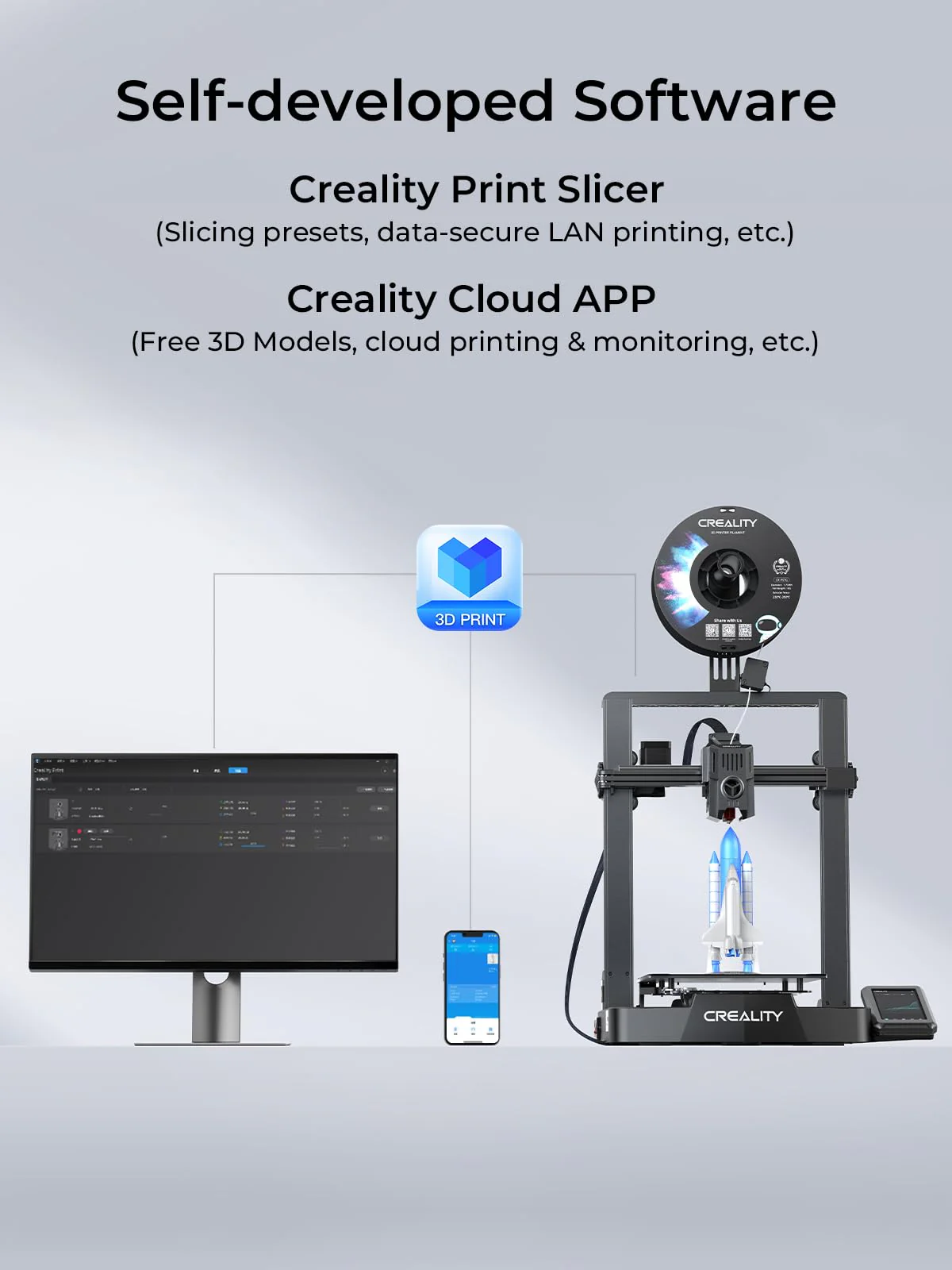 2025 Creality Ender-3 V3 KE Impresora 3D. Velocidad Alta de 500 mm/s