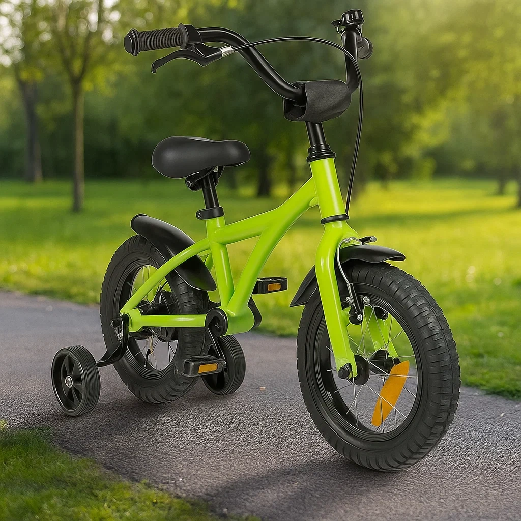 Bicicletas de Niños 12 pulgadas verde adecuada para 3 a 5 años - nZJRciWqR9sn