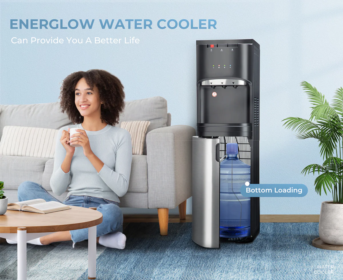 2025 Dispensador de agua EUHOMY de carga inferior para botellas de 3 o 5 galones