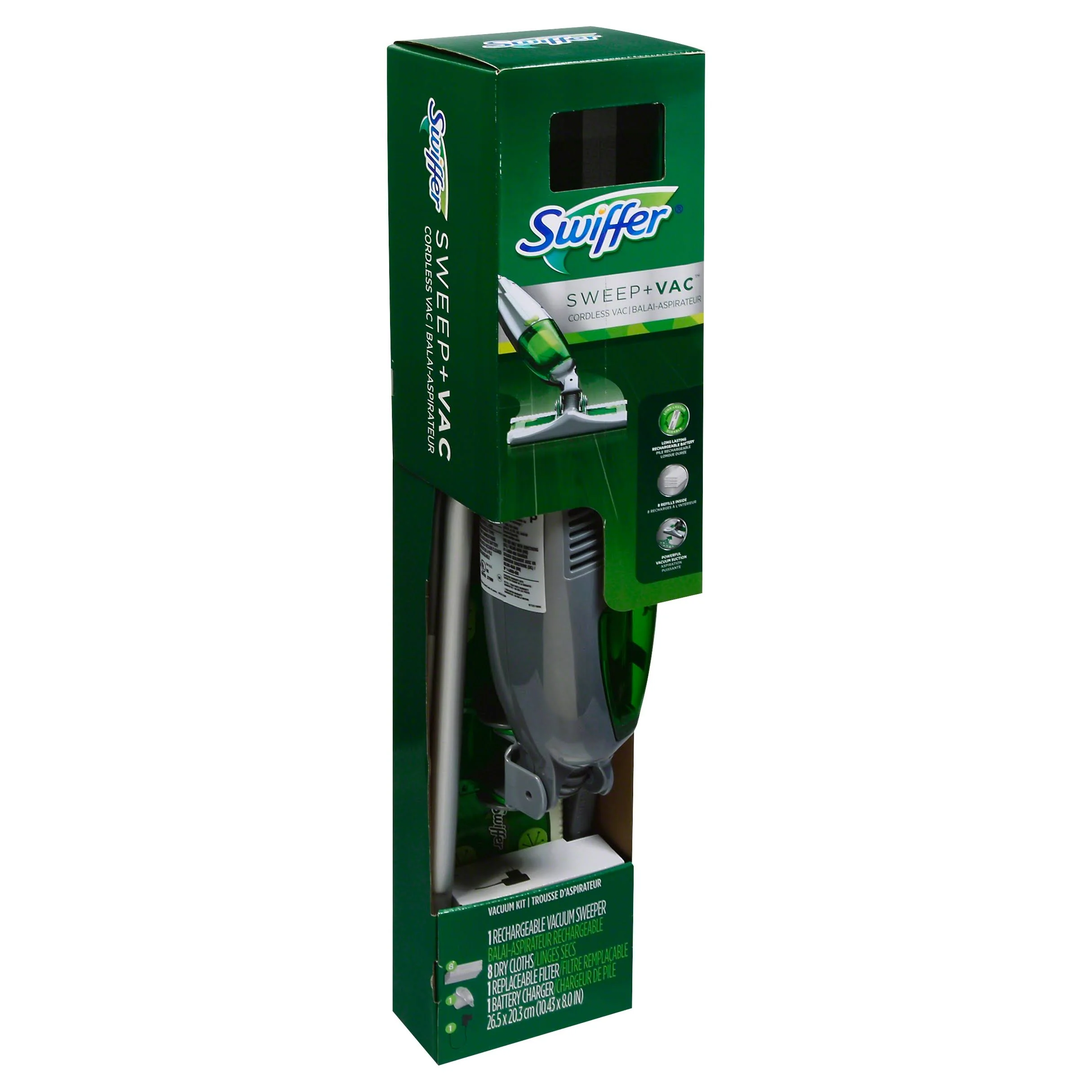 2025 Kit Aspiradora Swiffer Sweep + Vac Inalámbrico, Recargable